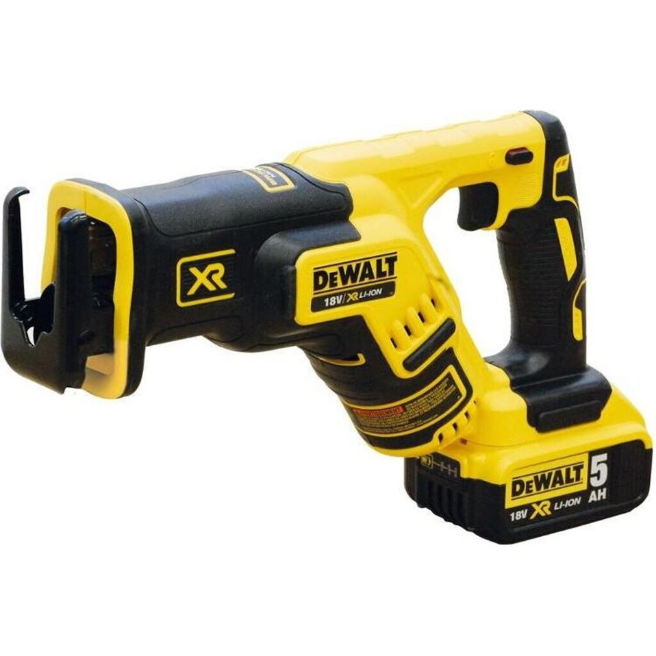 DeWalt DCS367P2-XJ Säbelsäge Set mit 2 x 5,0 Ah Akkus und Schnellladegerät in T-STAK Box