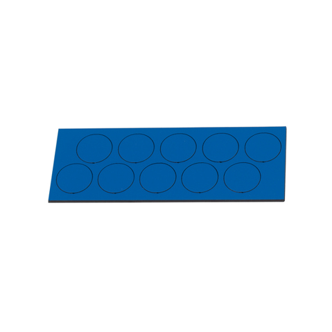 Dunkelblaue Magnetische Symbole - Kreis Ø 20mm - 10 Stück