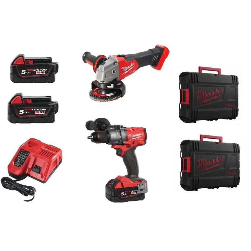 Milwaukee M18 FPP2E3-502X - Leistungsstarkes Maschinen-Set