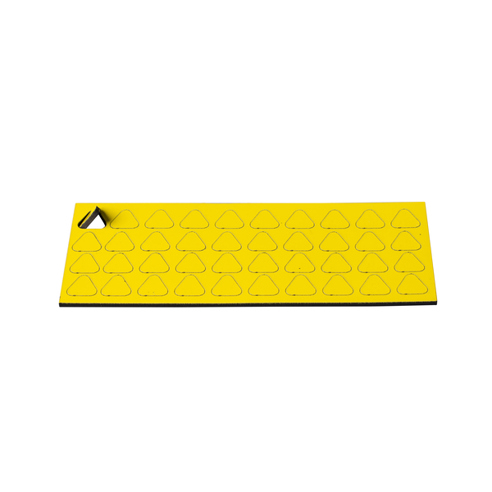 Magnetische Dreieck-Symbole 9x9mm - 15 Stück in Zitronenfarbe, VPE 40