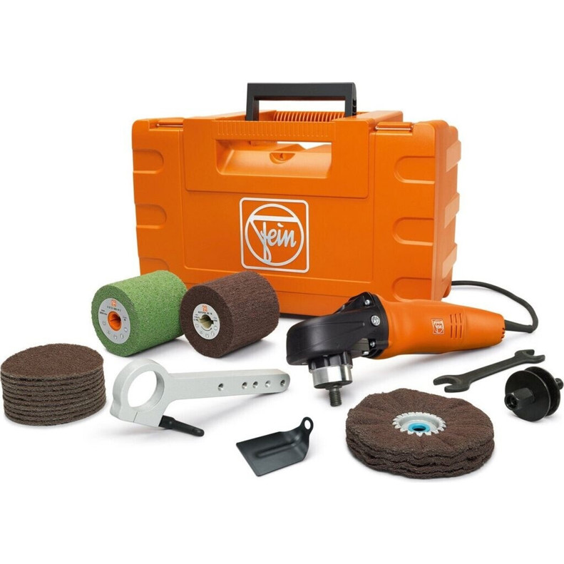 Fein WPO 14-25 E Poliermaschinen Start Set aus Edelstahl