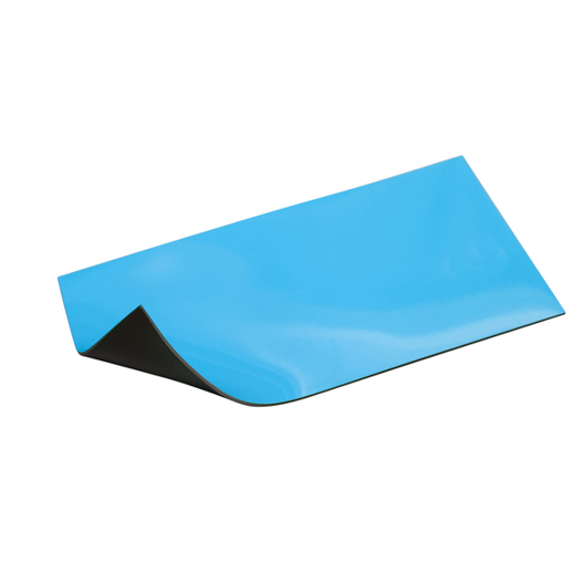 Magnetische Platte 1mm stark - B125xH250mm - Hellblau - Einzelstück