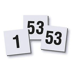 Ziffernmagnet-Set | 10 x 10 mm | 2 Stück | Ziffern 1 | 53