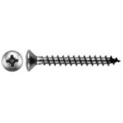 Edelstahl Kreuzschlitz Spanplattenschrauben L-9069 A2 | 5x40/40 Z-2 Vollgewinde mit Linsensenkkopf