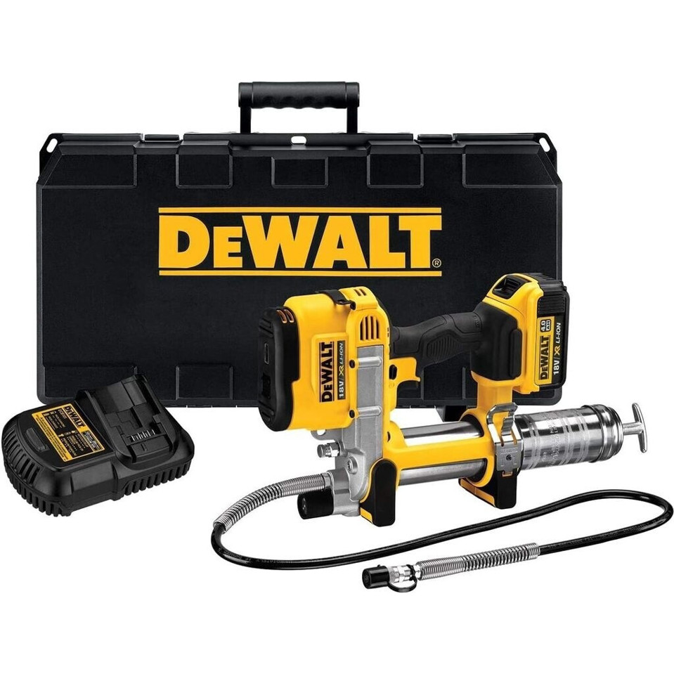 DeWalt 18V Akku-Fettpresse - 690 bar - 4,0 Ah (DCGG571M1)