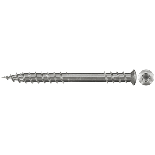 Edelstahl Terrassenschraube 5,5x60mm SK TX TG A2 - 200 Stück