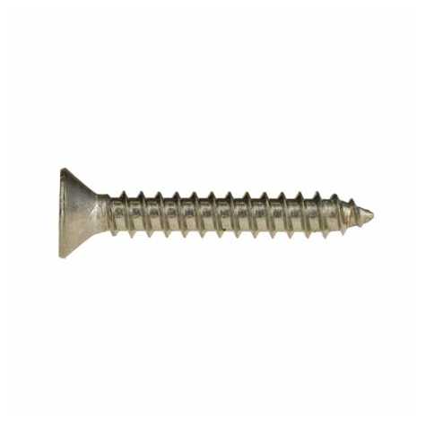 Edelstahl Senkkopf Blechschrauben DIN 7982 PZ Form C - 6,3 x 70 mm A4