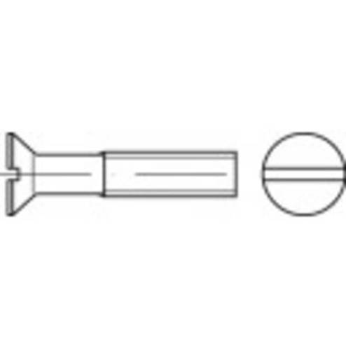 TOOLCRAFT Senkschrauben M6 x 10mm - DIN 963 - Edelstahl - Hochwertige Edelstahlschraube