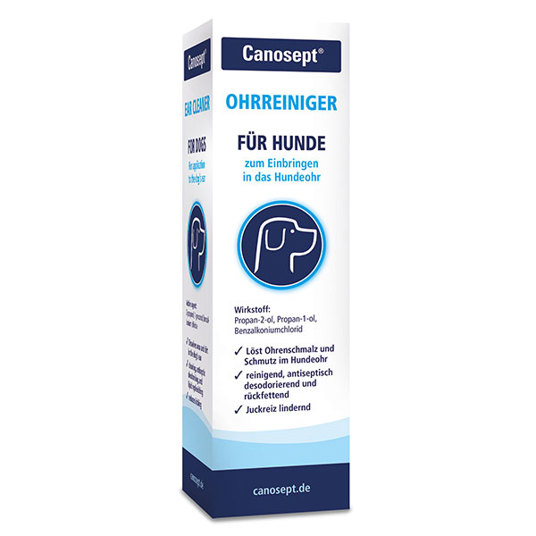 Canosept Ohrreiniger für Hunde - 125 ml (1 Stück) - Effektive Ohrenpflege für gesunde Ohren