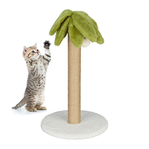 Naturgrüne Kratzsäule | Höhe 54 cm, Durchmesser 31 cm