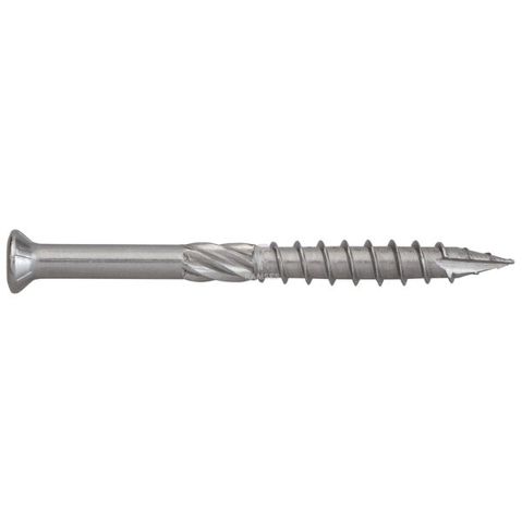 Edelstahl Terrassenschraube Senkkopf 5 x 60 mm C1 TX25 mit TX-Bit – 100 Stück