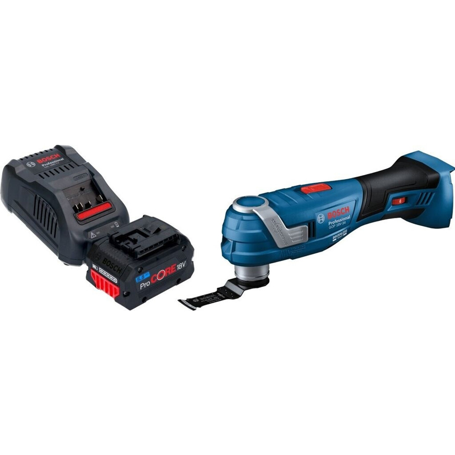 Bosch GOP 18V-34 Multifunktionswerkzeug Set (inkl. 1x ProCORE 5,5Ah Akku & Ladegerät)