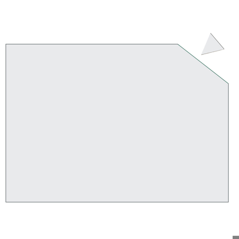 Beschreibbare Magnetplatte - Selbstzuschnitt - 295 x 200 mm - Weiß