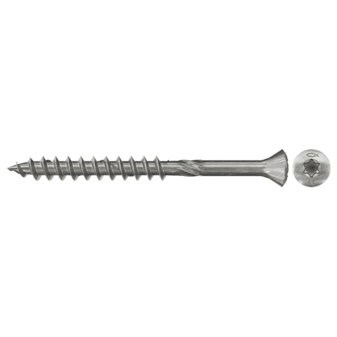 Edelstahl Holzfassadenschraube FFSII 4,5x45 SK TX A2 - 300 Stück