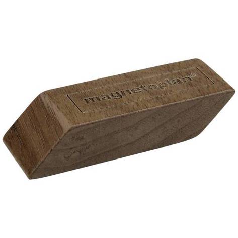 Design Wood Rectangle Magnet Set - 60 x 20 x 13 mm - Walnut - Pack of 4