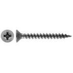 Edelstahl Kreuzschlitz Spanplattenschrauben L-9067 A2 | 4,5 x 30/30 Z-2 | Vollgewinde | Verstärkter Senkkopf