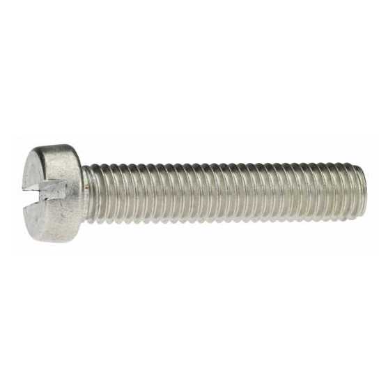 Edelstahl Zylinderschrauben DIN 84 mit Schlitz - 2,5 x 4 mm - A2 Blank