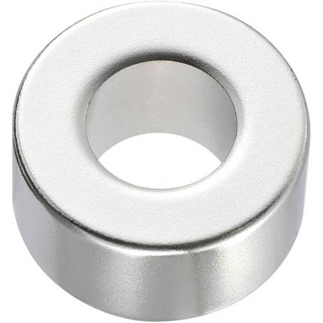 Permanent-Magnet Ring (Ø x H) 20 mm x 10 mm N45 1.33 | 1.37 T Grenztemperatur (max.): 80 °C