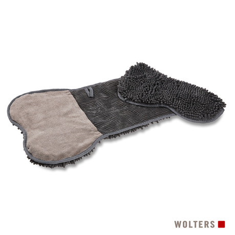 Dunkelgraue Cleankeeper Fellbürste - Dry Glove