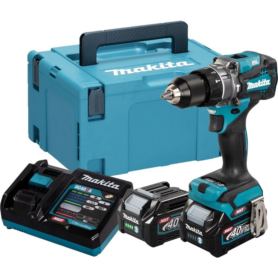 Makita HP001GD201 Akkuschrauber Set mit 2 x 2,5A Akkus