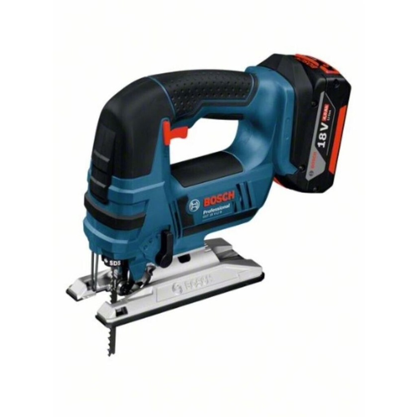 Bosch GST 18 V-LI B Professional - 2x 5Ah Akkus + L-BOXX - Hochleistungs-Stichsäge