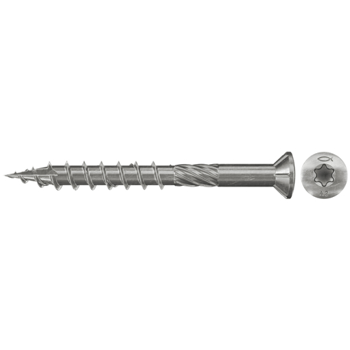 Edelstahl Terrassenschraube 5.0 x 60 mm SK TX TG A2 - 500 Stück