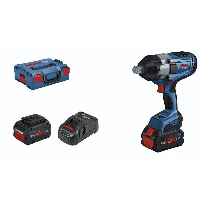 Bosch GDS 18V-1050 H Schlagschrauber Set mit 2 x 18V ProCore Akkus (8,0 Ah) in L-Boxx - 06019J8502