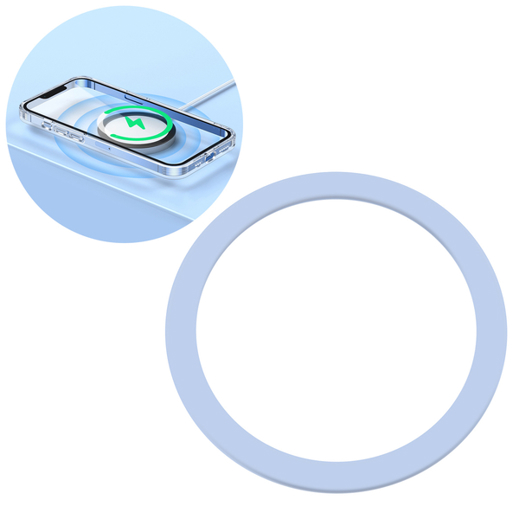 Blauer Metall-Magnetring für Smartphones - Ringmagnet