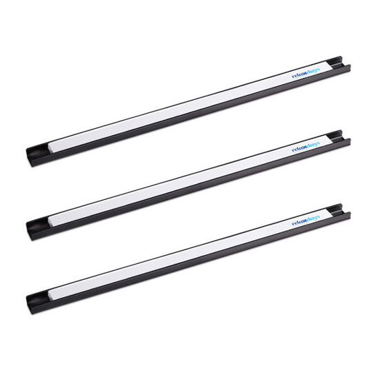 3er-Set Magnetleiste Schwarz/Weiß