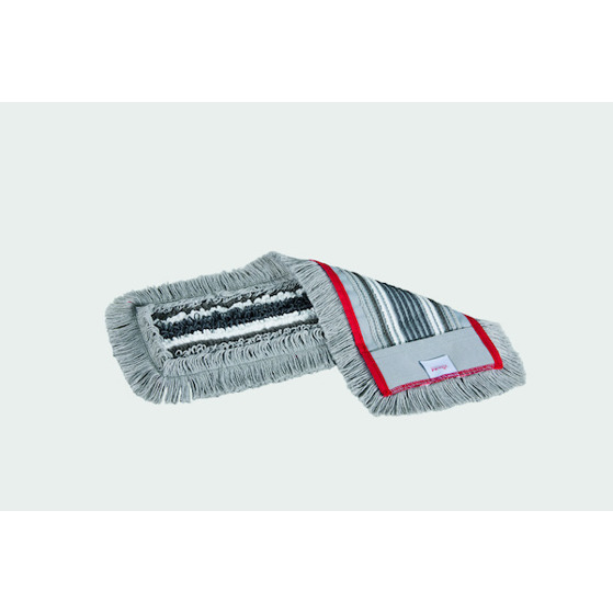 Vileda Professional CombiSpeed Pro r-Trio Max Mop (50 cm, rotes Saumband) - Ideal für Nahtband