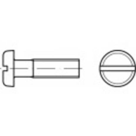 Edelstahlschrauben ISO 1580 - TOOLCRAFT 1059896 Flachkopfschrauben M2.5, 30mm, Schlitz, DIN 85, A4
