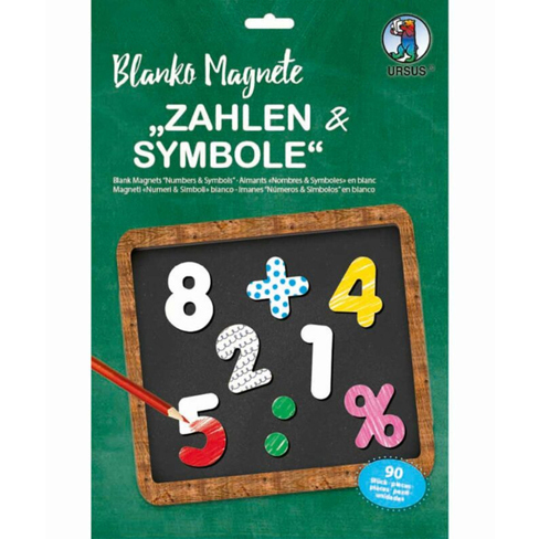 Kühlschrankmagnet - Weiß - 90 Stück