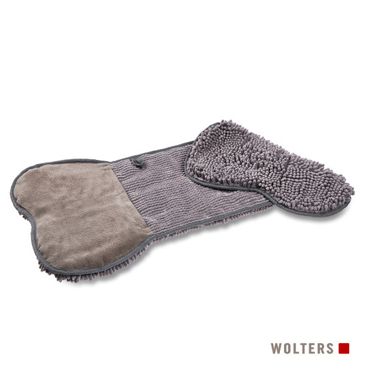 Hellegraue Fellbürste mit Dry Glove Technologie