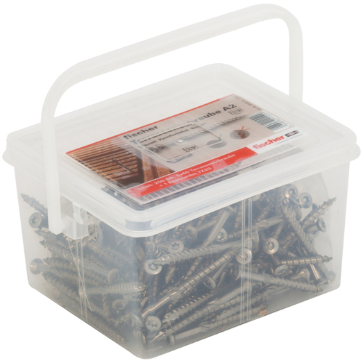 Edelstahl Terrassenschraube 5,0x60 SK TX TG A2 Box (200 Stück)