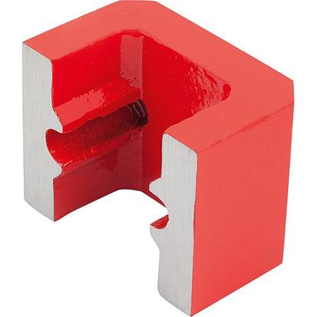 Alnico Rechteckmagnet in Rot (Größe 5, Höhe 41 mm)