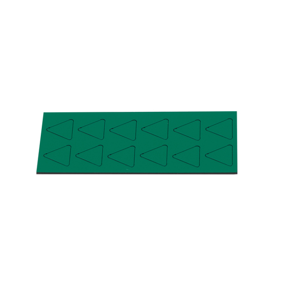Magnetische Dreieck Symbole 19x19mm | 13 moos | Set mit 12 Stück