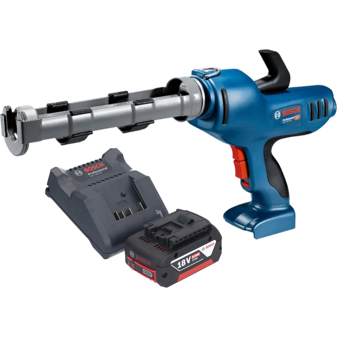 Bosch GCG 18V-310 Professional Kartuschenpresse (inkl. 1x 5,0 Ah Akku & Ladegerät)