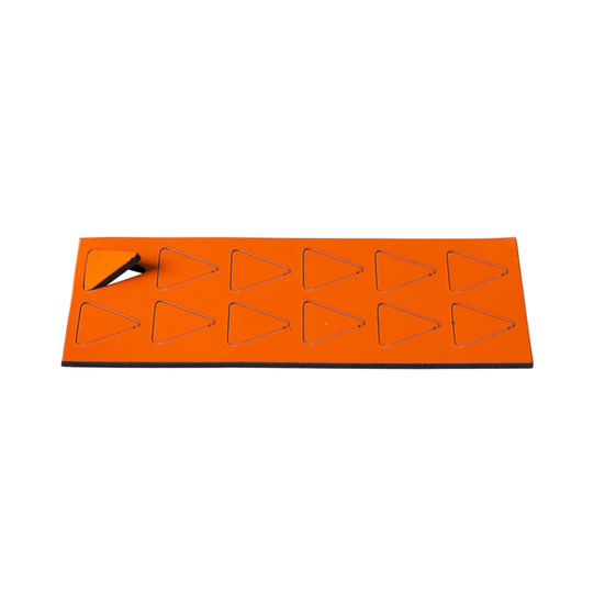 Magnetische Dreieck-Symbole 19x19mm - Orange (04) | 12 Stück