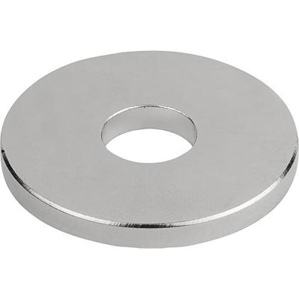 Ringmagnet | Form B | Neodym Vernickelt | D1=12 ±0,1 | D=38±0,1