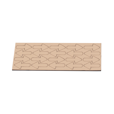Magnetische Pfeil-Symbole 22,5 x 12 mm - 18 Sand - 20 Stück