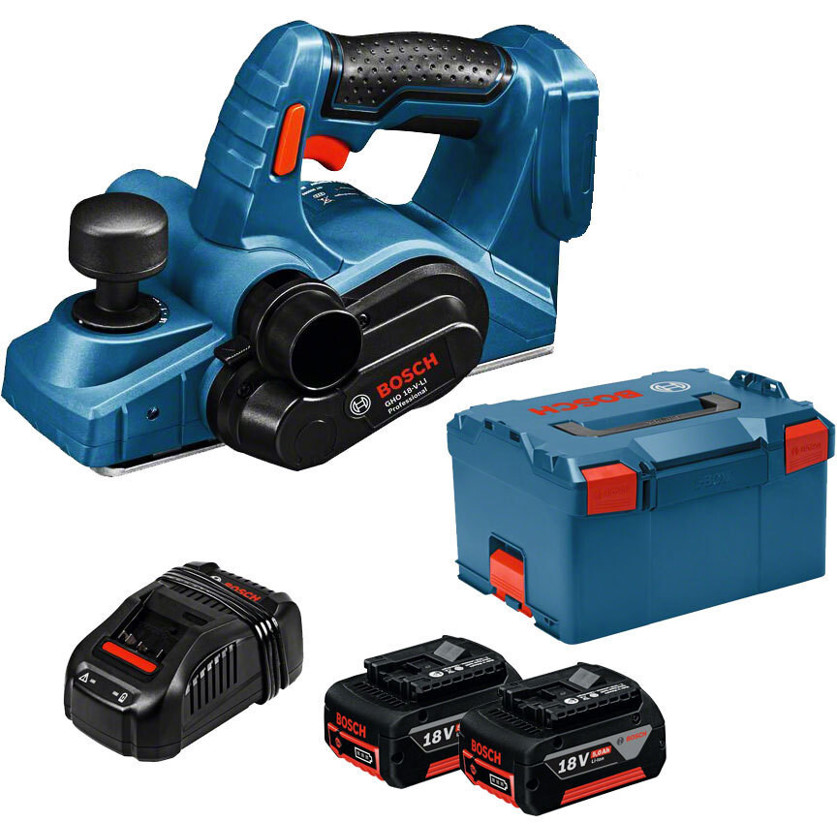 Bosch GHO 18V-LI Professional Hobelmaschine - 2x 5,0 Ah Akku (0 601 5A0 304)