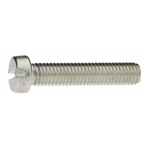 Edelstahl Zylinderschrauben DIN 84 mit Schlitz 1,2x8mm A2 - Blank