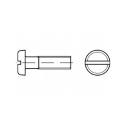 Edelstahlschraube ISO 1580 - TOOLCRAFT TO-5360598 Flachkopfschraube M5 x 80mm Schlitz