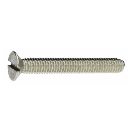 Edelstahlschraube DIN 963 Senkschraube M6 x 80 mm | A4 Blank | Hochwertiger Rostfreier Stahl