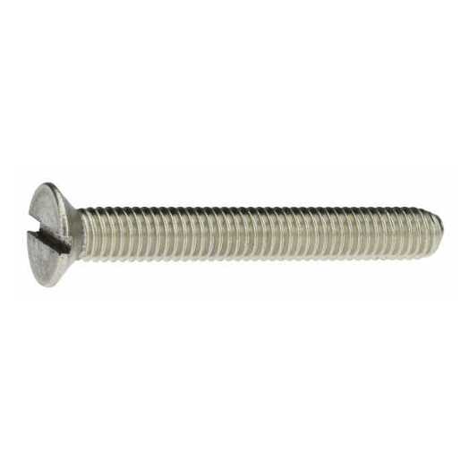 Edelstahlschraube DIN 963 Senkschraube mit Schlitz M4 x 40 - A4, blank, ISO 2009