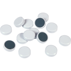Scheibenmagnet 10x30mm - ABS - Weiß - Haftkraft 0,6kg - Kraftmagnet