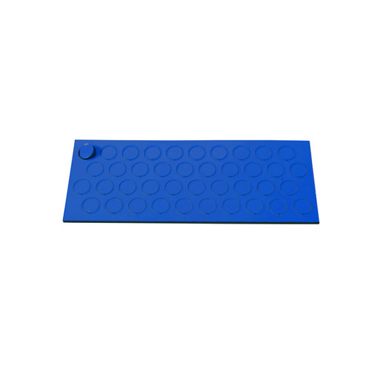 Dunkelblaue Magnetische Symbole - Kreis 9mm, 40 Stück