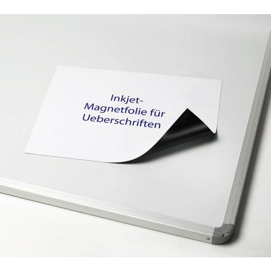 Magnetfolie Inkjet DIN A4 210x297mm - 5 Stück - Weiß - 0,28mm dick