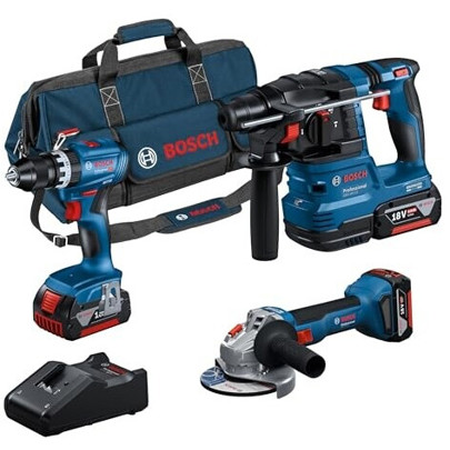Bosch Professional 18V Maschinen-Set Combo Kit (0615A5007U)