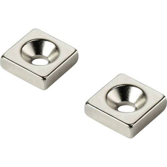 25x25x3 mm N35 Permanent-Magnet Rechteckmagnet (max. 80°C)